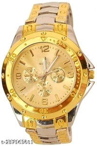 Premium Watchea For Botth Men And Women - Matte and golden, Free Size