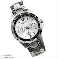 Premium Watchea For Botth Men And Women - Silver, Free Size