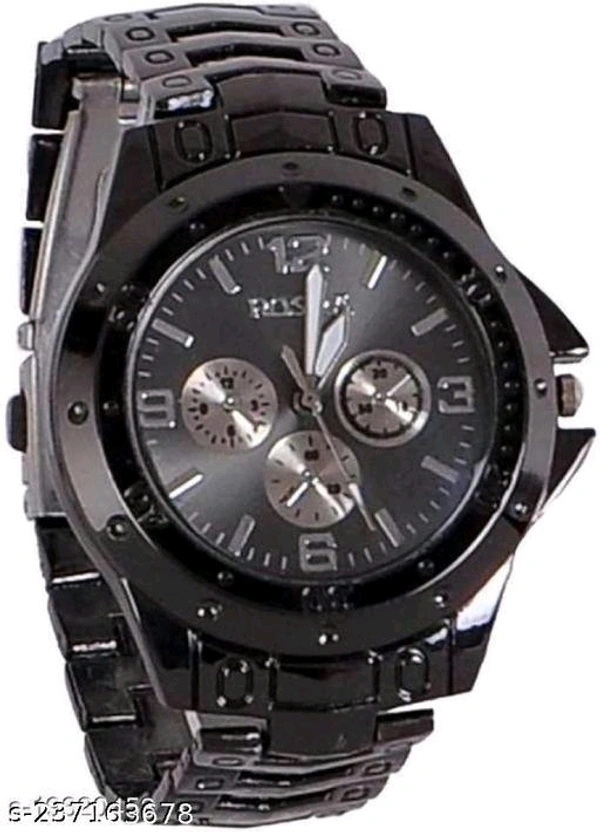Premium Watchea For Botth Men And Women - Black grey, Free Size
