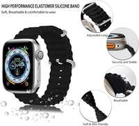 Apple Watch 8 Seris - Black, Free Size