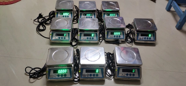 Global/Joshua Scale 10kg/20kg/30kg Full SS Model  - Silver, 115*117mm