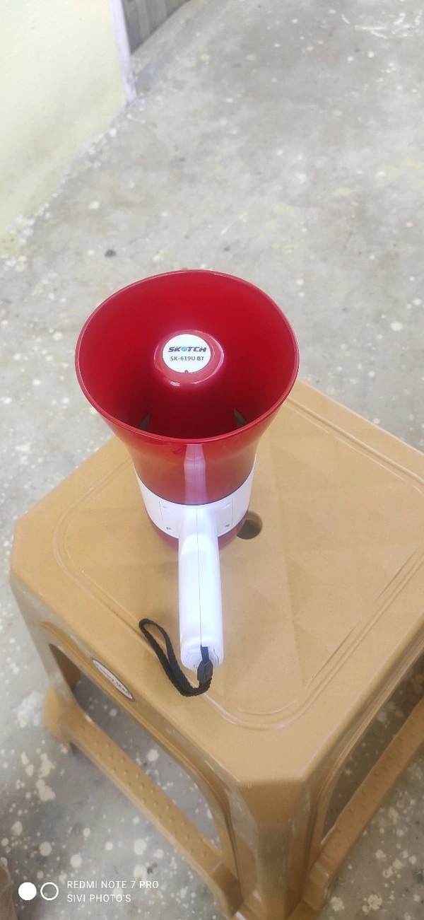 Megaphone 50w+Battery+Charge Caple+Battery Charger  - 50w, Red