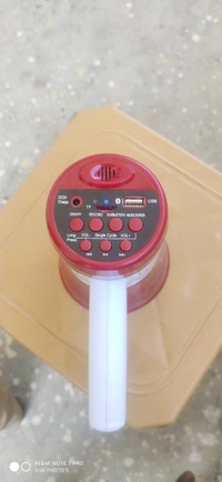 Megaphone 50w+Battery+Charge Caple+Battery Charger  - 50w, Red