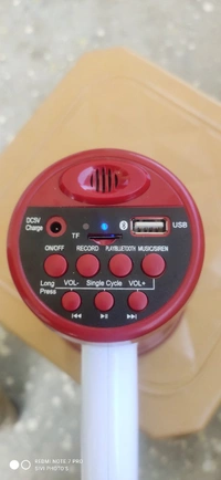 Megaphone 50w+Battery+Charge Caple+Battery Charger  - 50w, Red