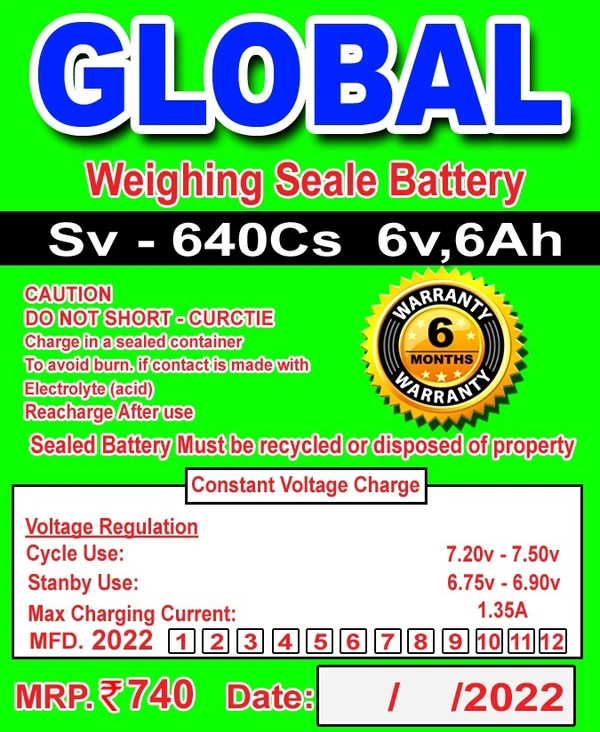 6v 6Ah Battery 🔋 6 Months Guarantee 
