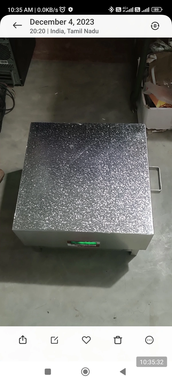Waterproof Model Full SS Model  - Silver, 400*400mm