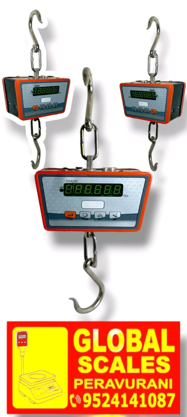 200kg Hanging Scale  - Yellow Orange