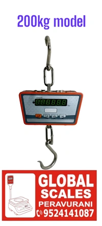 200kg Hanging Scale  - Yellow Orange