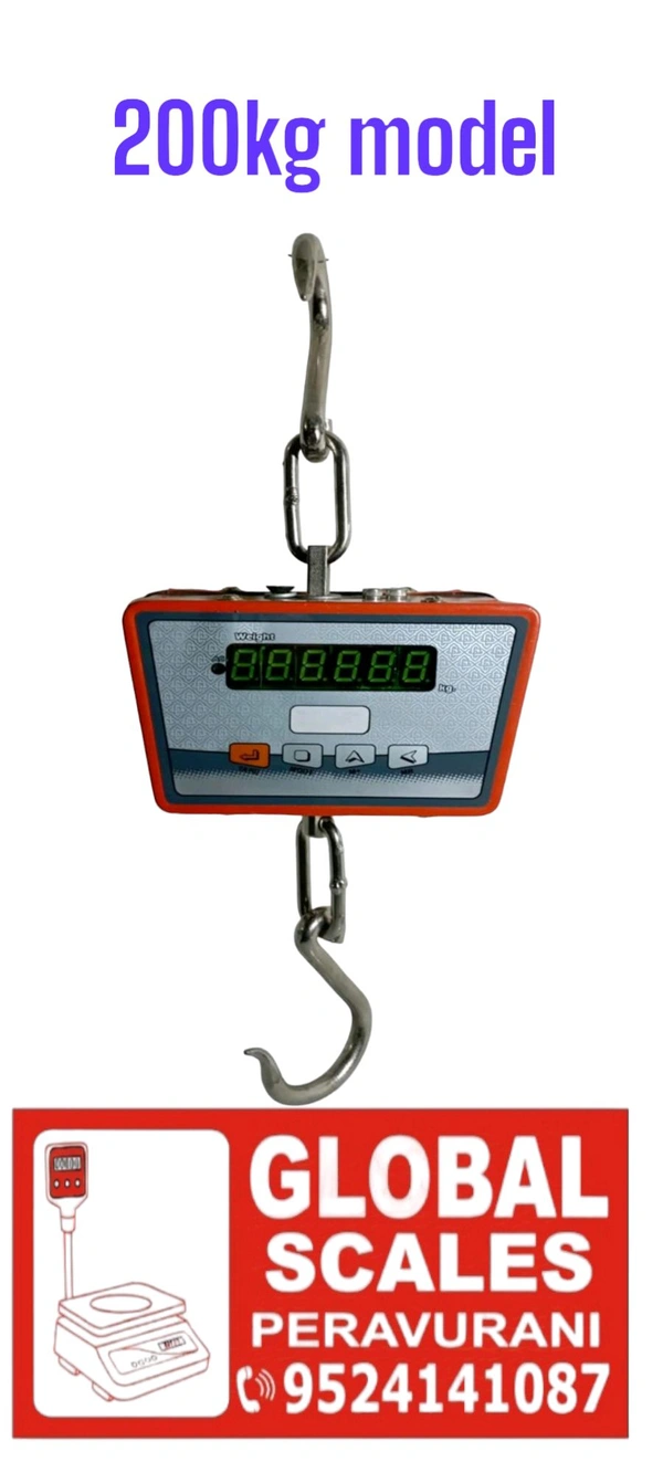 200kg Hanging Scale  - Yellow Orange