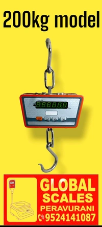 200kg Hanging Scale  - Yellow Orange