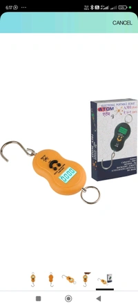 Mini Hanging Scale  - Web Orange