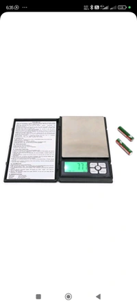 {1kg10mg} Mini Note Book Model Jewelleri Scale 1kg  - Black