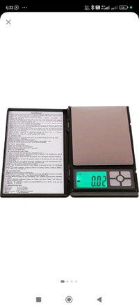 {1kg10mg} Mini Note Book Model Jewelleri Scale 1kg  - Black