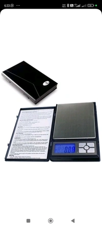 {1kg10mg} Mini Note Book Model Jewelleri Scale 1kg  - Black