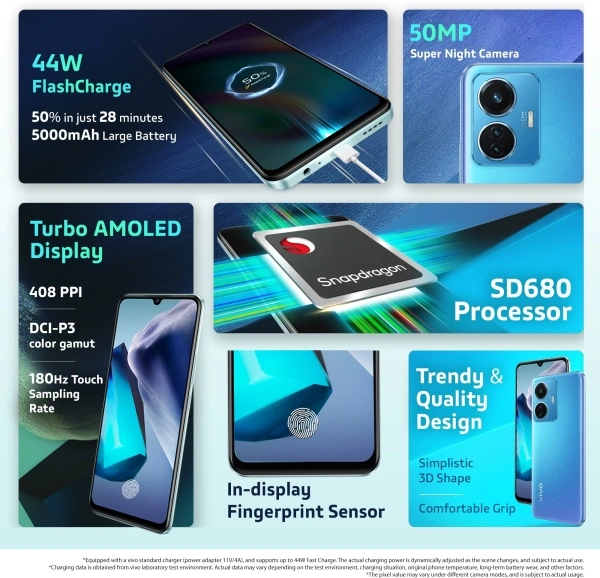 Vivo vivo T1 44W (Starry Sky, 128 GB)