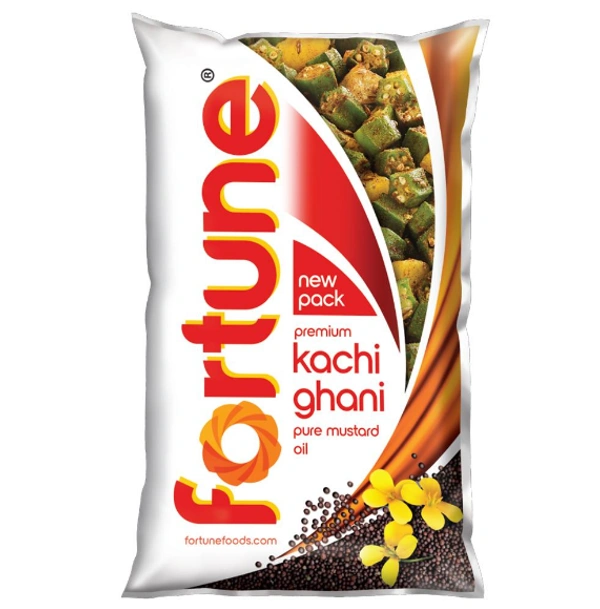 Fortune Kachi Ghani Pure Mustard Oil 1L