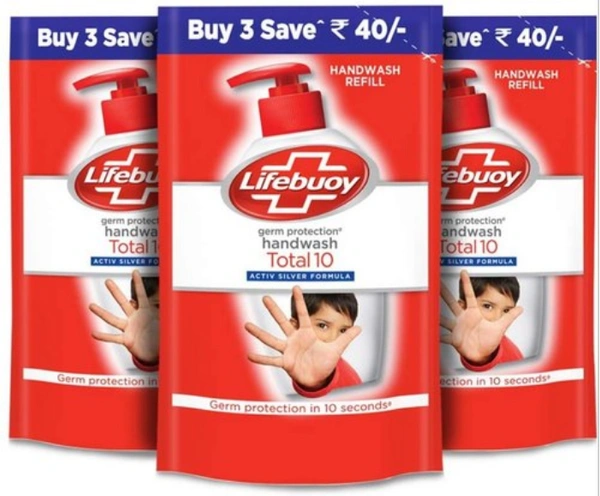 Lifebuoy Total 10 Handwash Refill 3 x 185 ml