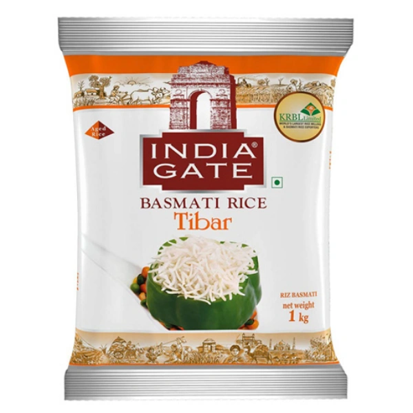 India Gate Basmati Rice Tibar 1kg