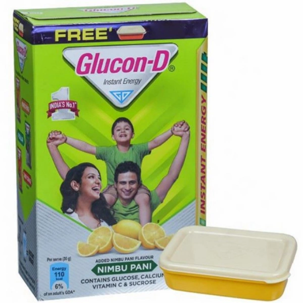 Glucon D Nimbu Pani 450g Free Tiffin Box