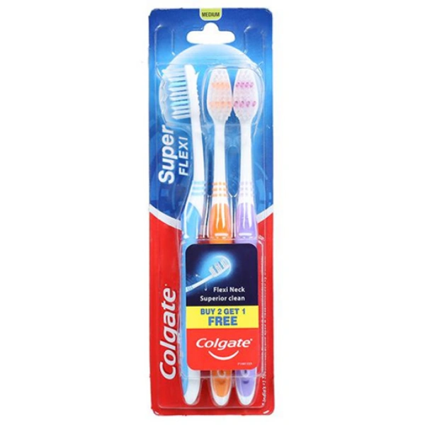 Colgate Super Flexi Medium Toothbrush Pack Of 3