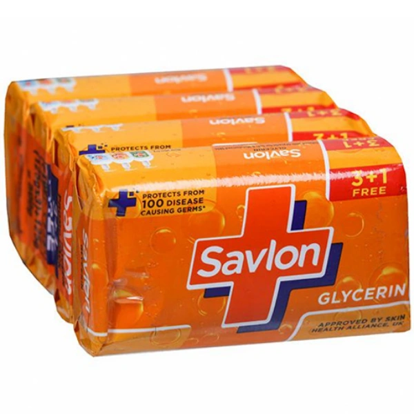 Savlon Glycerin Bathing Bar (Buy 3 Get 1 Free) 4 x 125 g