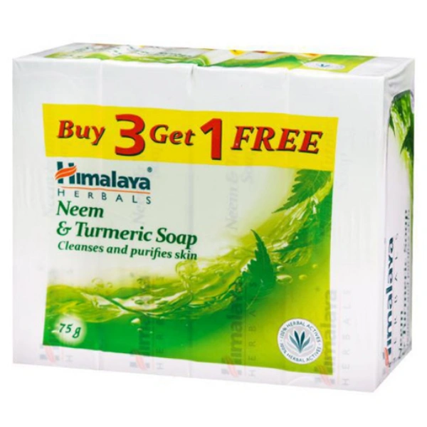 Himalaya Neem & Turmeric Soap (Buy 3 Get 1 Free) 4 x 125 g