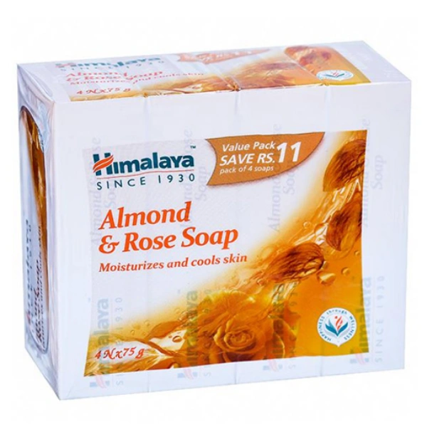 Himalaya Moisturizing Almond & Rose Soap 4 x 125 g