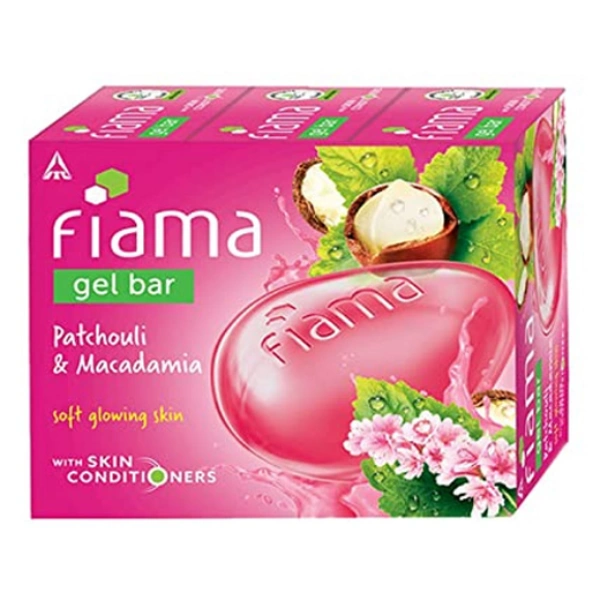 Fiama Gel Bar Patchouli & Macadamia 125 g Pack of 3