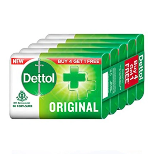 Dettol Original Germ Protection Bathing Soap 125g (4+1)