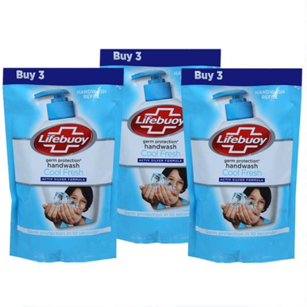 Lifebuoy Cool Fresh Handwash Refill 3 x 185 ml
