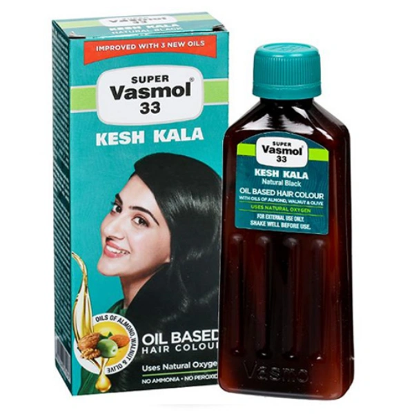Super Vasmol 33 Kesh Kala Oil Based Hair Colour 100 ml