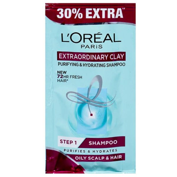 Loreal Paris Shampoo Extraordinary Clay (30% Extra) 5.5 ml