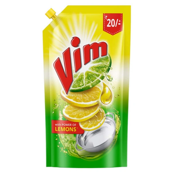 Vim Dishwash Lemon Pouch - 155ml