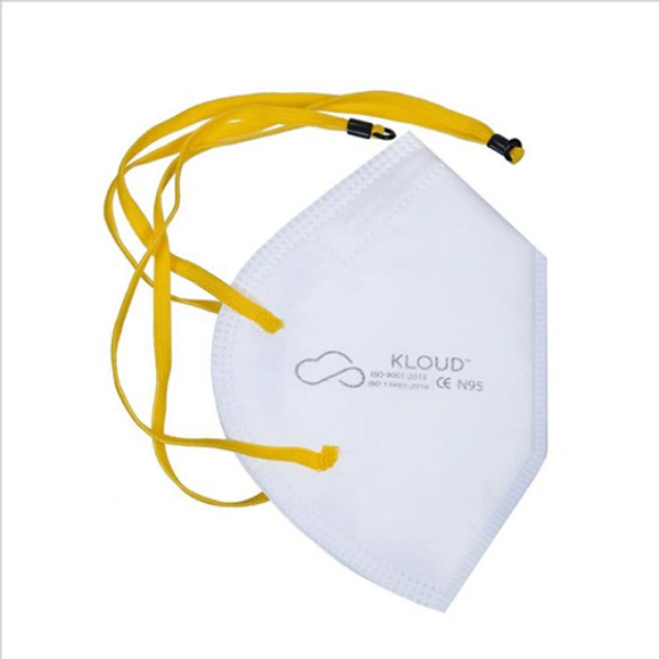 Kloud N95 Face Mask Without Valve Flat Fold C Style