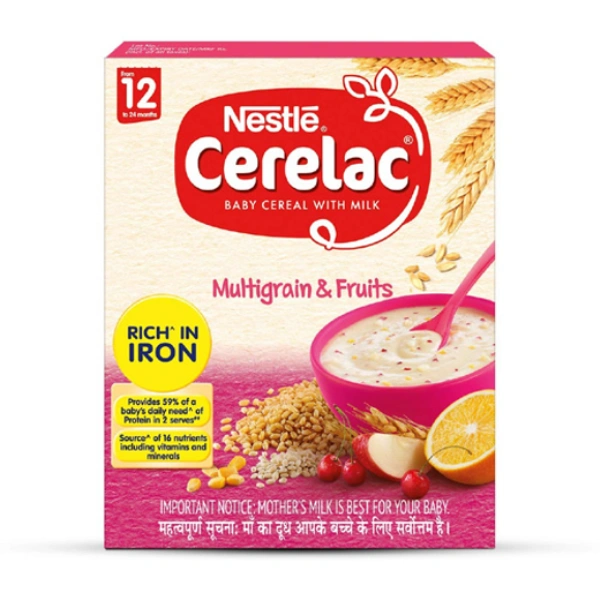 Nestle Cerelac Multigrain & Fruits 12+ Months 300g