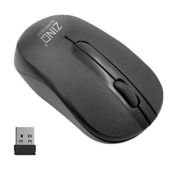 Zinq Wireless Mouse with 1600DPI Black