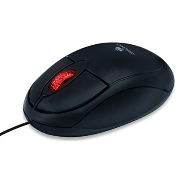 Zebronics ZEB-RISE Black USB Wired Mouse
