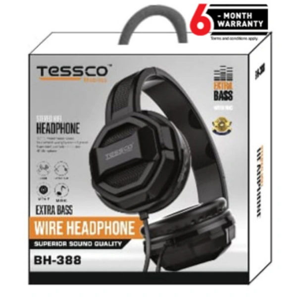 TESSCO Wire Headphone Extra Bass BH-388
