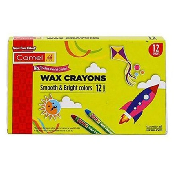 Camel Wax Crayons 12 Shades