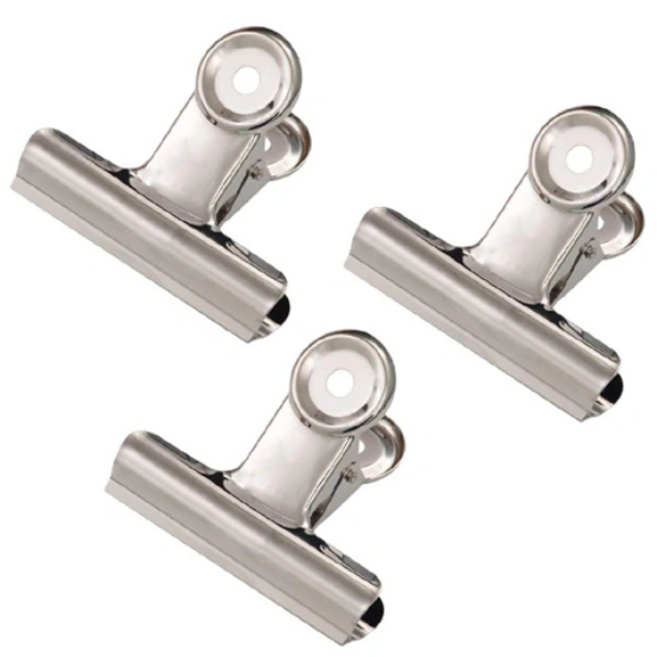 Metal Hinge Clips, Coideal Silver - 1 Inch