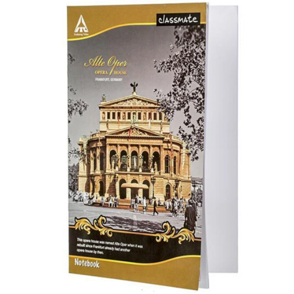 Classmate Unruled Notebook (33 cm x 21 cm) 92 Pages