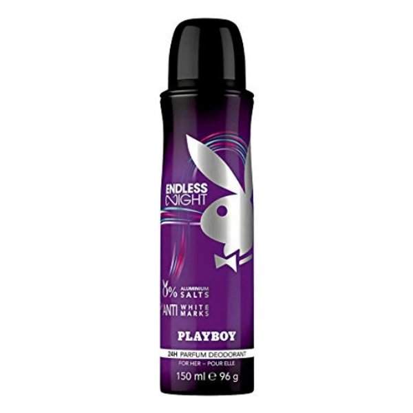 Playboy Endless Night Deodorant Spray - For Women (150 ml)