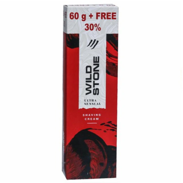 Wild Stone Ultra Sensual Shaving Cream (Free 30%) 60 g 
