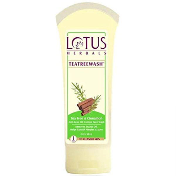 Lotus Tea Tree And Cinnamon Anti Acne Oil Control Face Wash 80g 