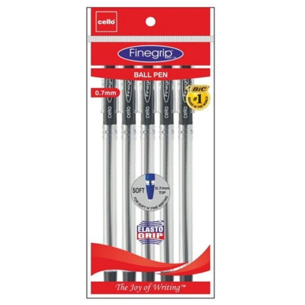 Fine Grip Ball Pens  - Black