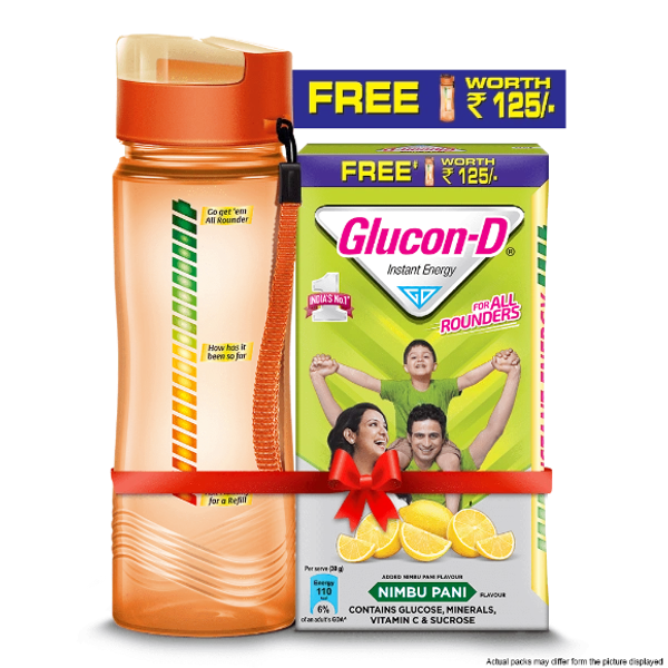 Glucon D Instant Energy Health Drink Nimbu Pani - 1kg Refill (Sipper Free)