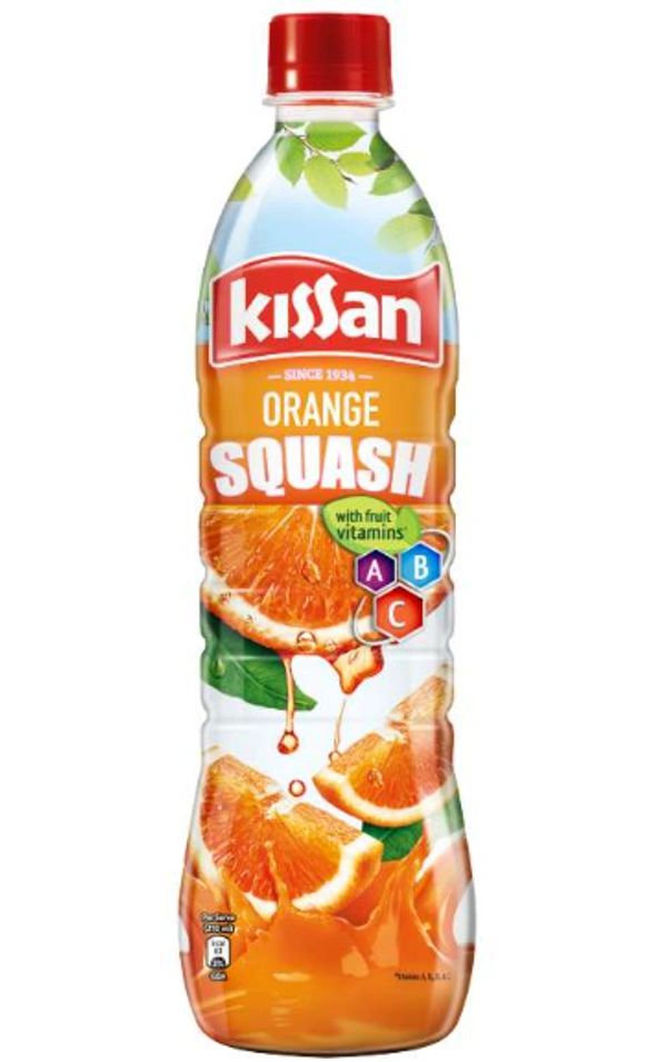 Kissan Orange Squash Bottle, 750ml