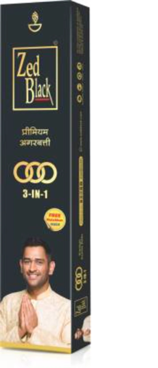 Zed Black Premium Agarbatti  3-in-1, 100 g
