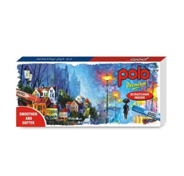 Polo Multi Color Oil Pastels 15 Shades