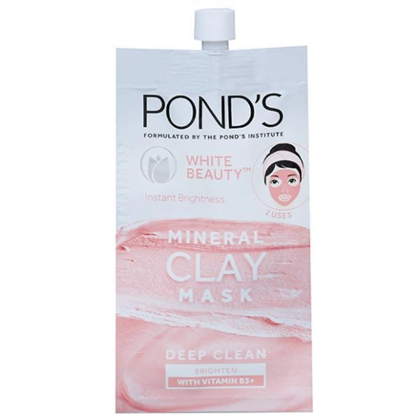 Ponds White Beauty Mineral Clay Instant Brightness Deep Clean Mask 8 g